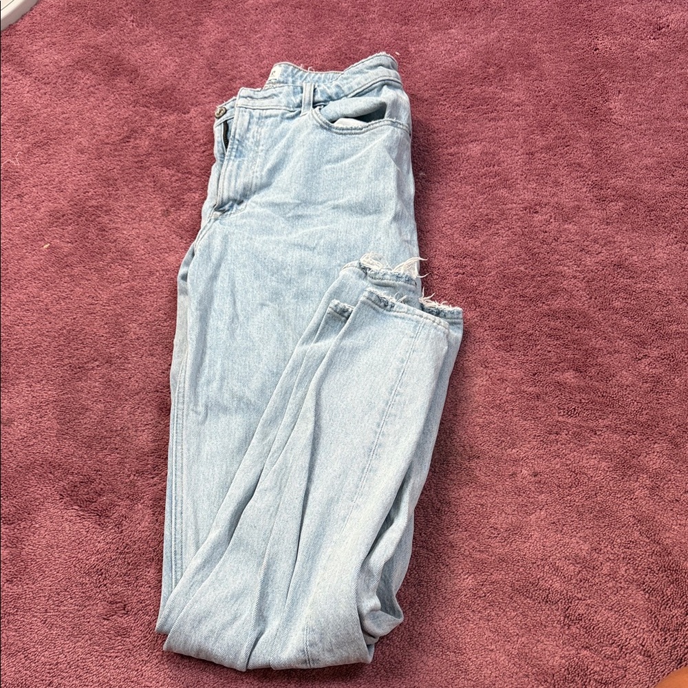 Abercrombie & Fitch Light Blue Straight Leg Jeans